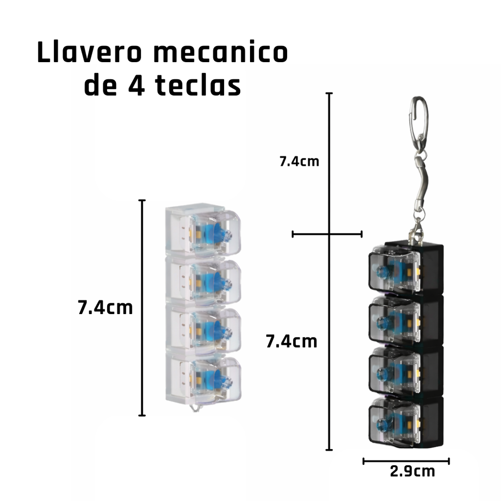 Llavero con teclado LED